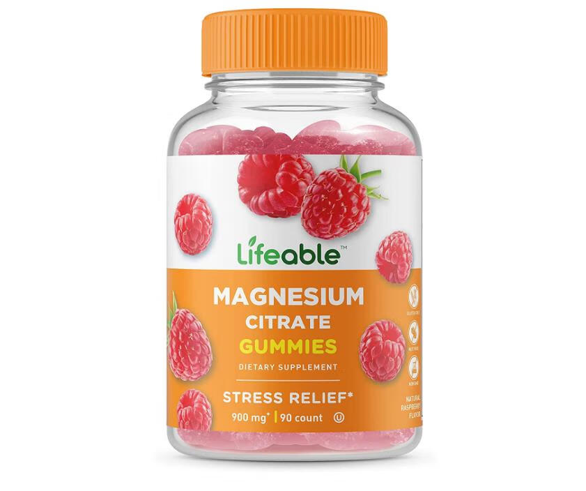 美国lifeablemagnesiumcitrate柠檬酸镁镁补充软糖90粒