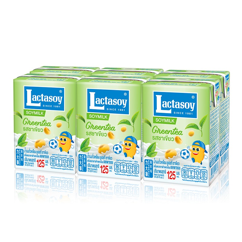 力大狮力大狮泰国进口豆奶饮料早餐奶绿茶味125m*6 绿茶味125ml*6瓶