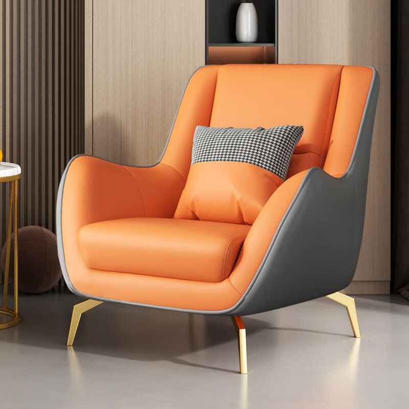 悦莱居小户型懒人沙发椅客厅卧室简约阳台休闲椅设计师老虎凳单人椅网
