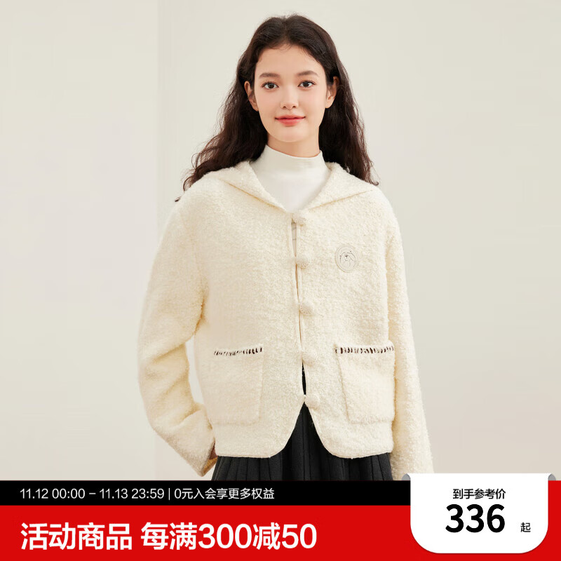 �����ñ�߿���Ů2024�궬���¿�ë��ȦȦɴ����֯ë���������� ���հף��ֻ��� L