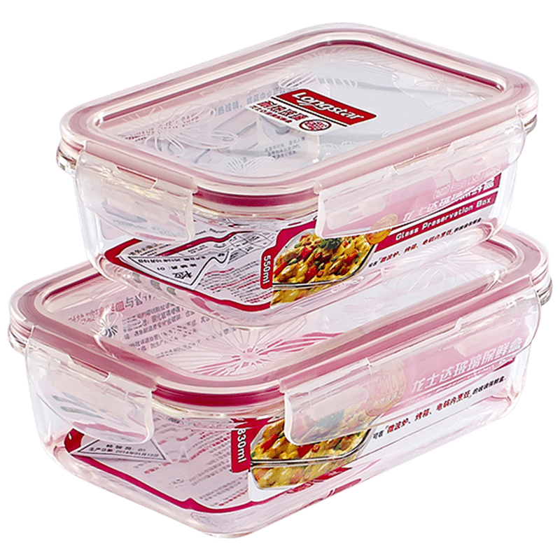 龙士达830ML+550ML耐热玻璃饭盒套装，价格走势、历史价格和用户评测推荐|保鲜盒价格波动查询