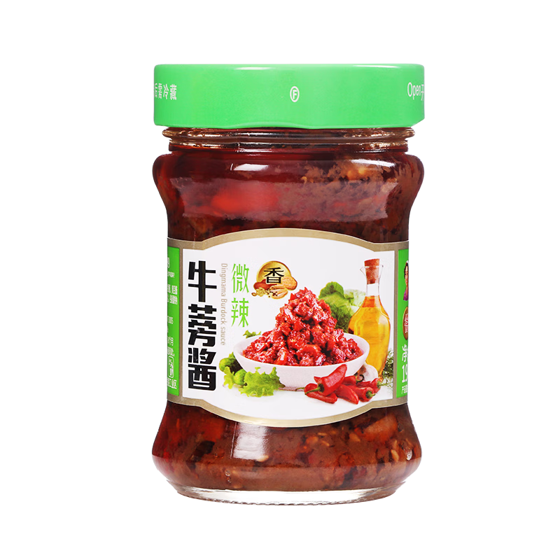 丁媽媽牛蒡醬天利微辣下飯醬菜拌面醬拌飯醬辣椒醬料調味品香辣禮盒裝 微辣牛蒡醬