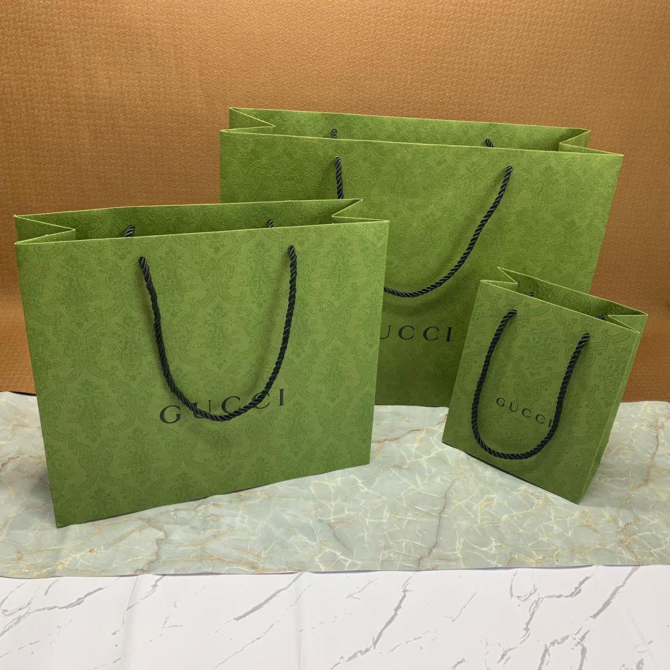 恒愎奇绿色纸袋水袋口红袋包装袋手提袋购物袋子围巾袋 口红礼品袋