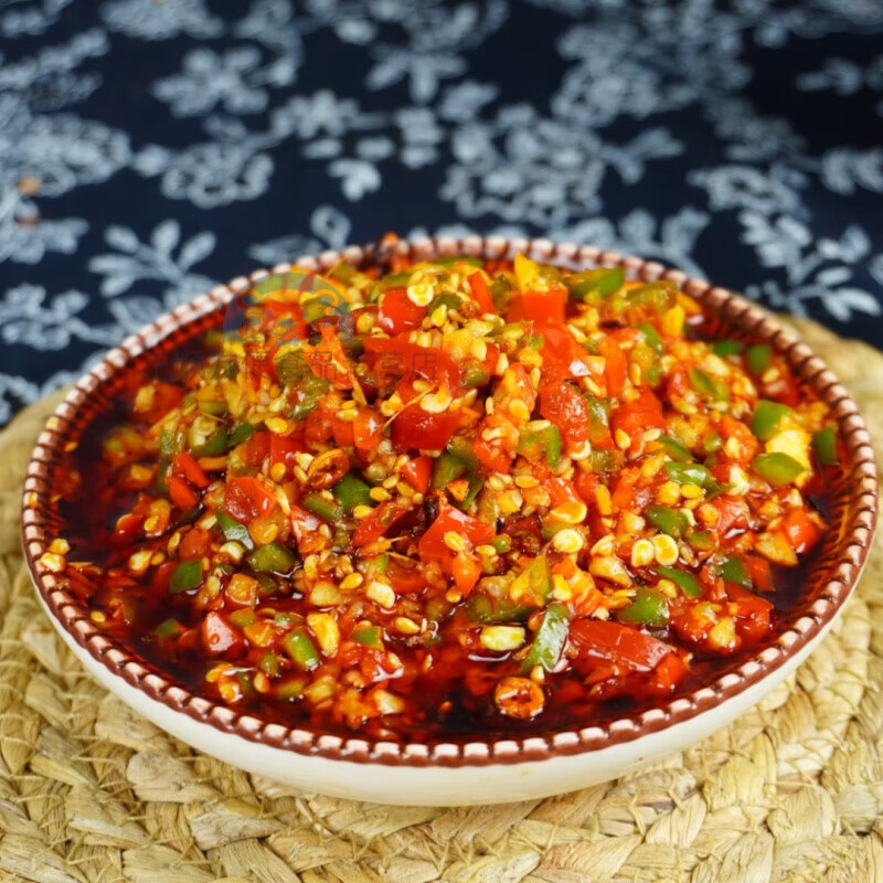 李雪霞彩椒酱河南你华哥李彩霞辣椒酱拌饭下饭香辣220g瓶装 李雪霞