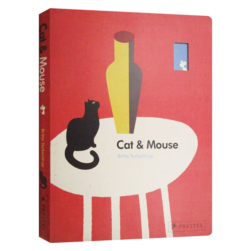 预售 cat and mouse 英文原版绘本 猫和老鼠 纸板书 英文版 进口英语