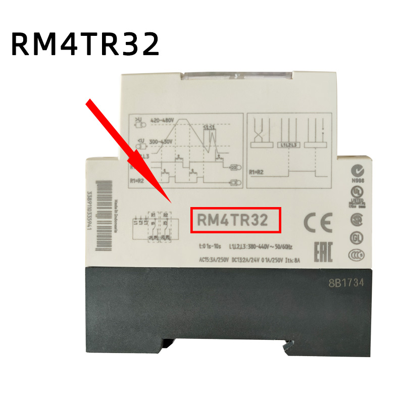 相序继电器 rm4tr32 rm22tr33 rm4tg20 过欠压保护器 rm4tr32