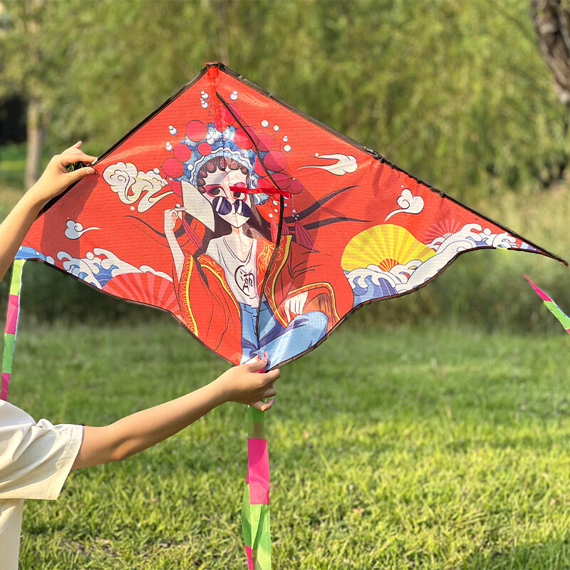 潍坊儿童卡通风筝大号长尾飞碟三角新款微风易飞户外广场地摊 玲娜贝儿（仅风筝一个）
