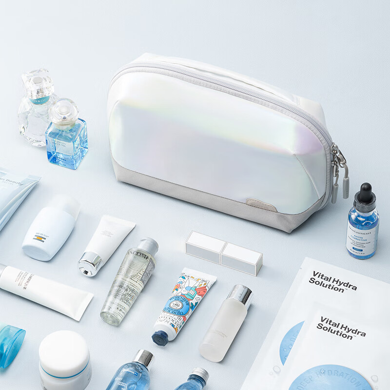 inateck火山包数码收纳包数据线充电器电脑配件旅行配件整理情侣礼物实用 幻彩白|火山款|常规容量