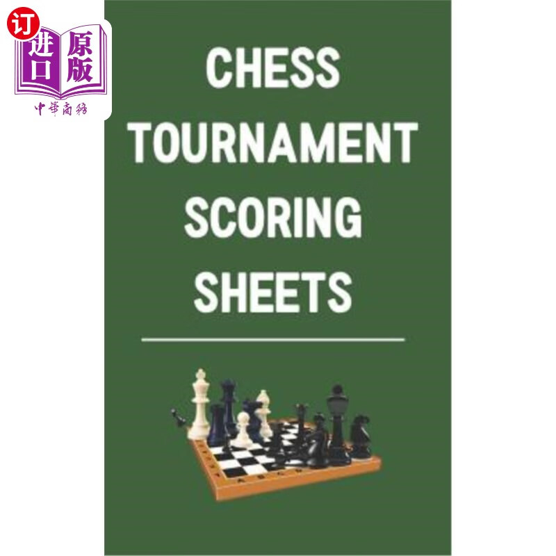 海外直订chess tournament scoring sheets: record and analyze game