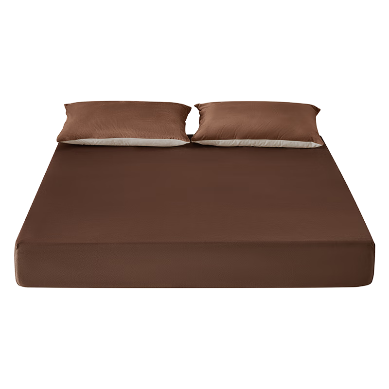 一默床笠全包床罩保护套床垫套宝宝绒加厚保暖床上用品床盖隔脏床笠罩 咖棕 150cm*200cm (单床笠)