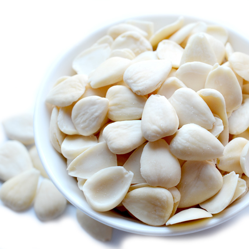 刻凡承德特产杏仁仁去皮南北杏仁片生仁茶打煮烘焙煲汤原料 甜杏仁