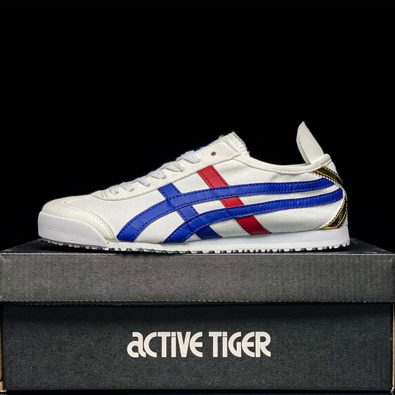 vzvynk艾斯克斯tiger虎冢虎鞋男一脚蹬夏季帆布女鞋鬼琢虎半拖鞋百搭