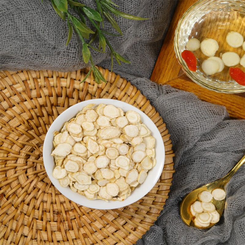 星诺饮 西洋参非进口长白山花旗参含片吉林西洋参切片（直径小于0.8cm）西洋参片泡水枸杞罐装滋补软支 100克 * 1罐