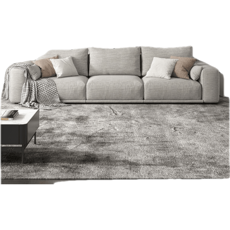 【七夕礼遇季】简奢表情 豆腐块极简布艺沙发客厅卧室小户型现代简约三人北欧乳胶贵妃组合 双人+左/右贵妃2.6*1.7米 棉麻款升级版【抗菌银纤维+天然乳胶座包】软硬适中