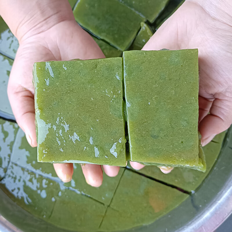 500g纯叶子斑鸠叶绿豆腐观音树叶神仙豆腐叶子柴绿凉粉柴腐婢叶 100g