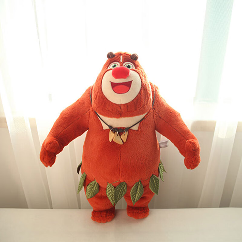 熊出没(boonie  bears)熊出没原始时代m6电影版熊大熊二公仔抱抱玩偶