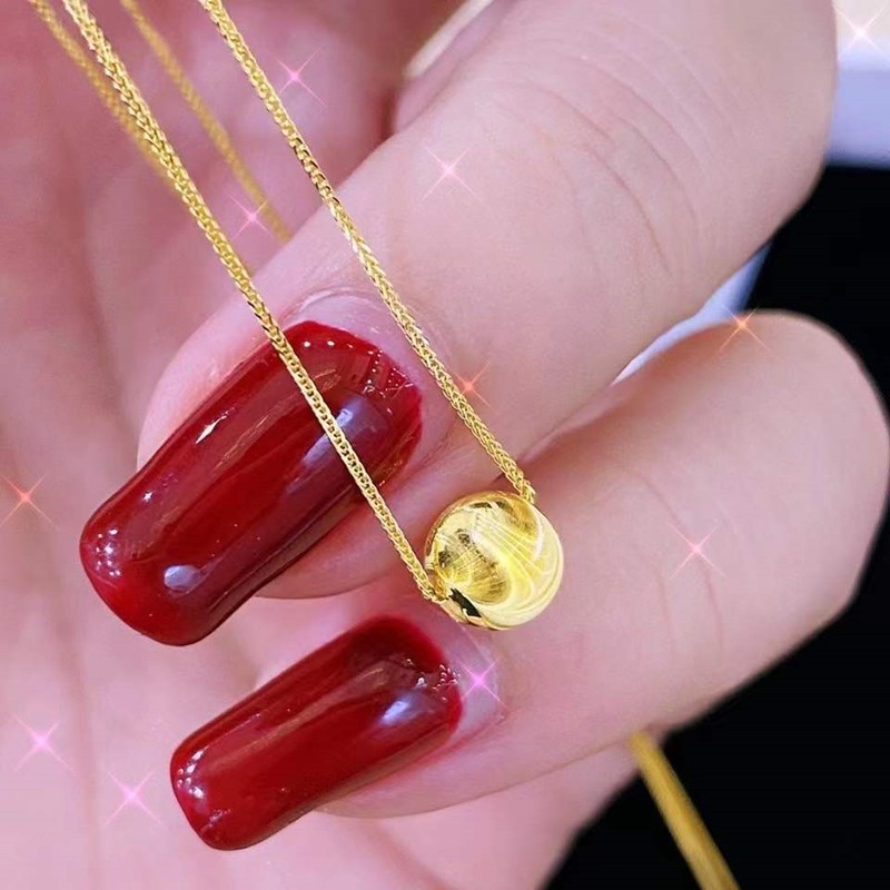 伊莎维拉18k金猫眼项链女炫动猫眼坠链玫瑰彩金锁骨肖邦套链 18k黄金