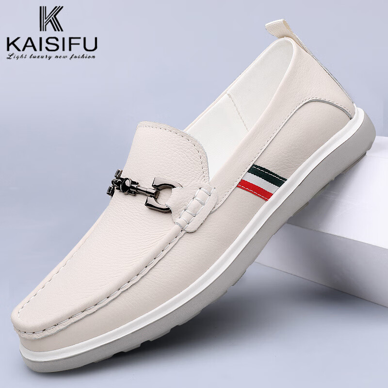 凯斯芙奢侈高档品牌豆豆鞋男2024夏季新款潮流时尚休闲鞋百搭舒适豆豆