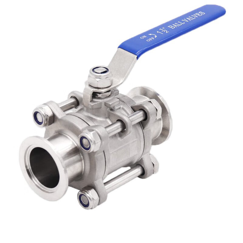 烨霖煜KF真空手动球阀304不锈钢阀门快装16管件25密封件40盲板50法兰63 ISO100 手动球阀