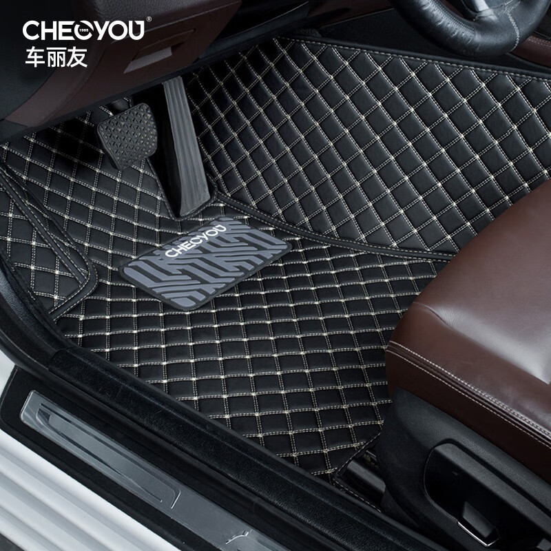 车丽友 汽车脚垫主驾驶单片专用于迈腾帕萨特雅阁crv凯美瑞天籁轩逸途观 黑色米线 【主驾驶】联系客服备注车型+年款