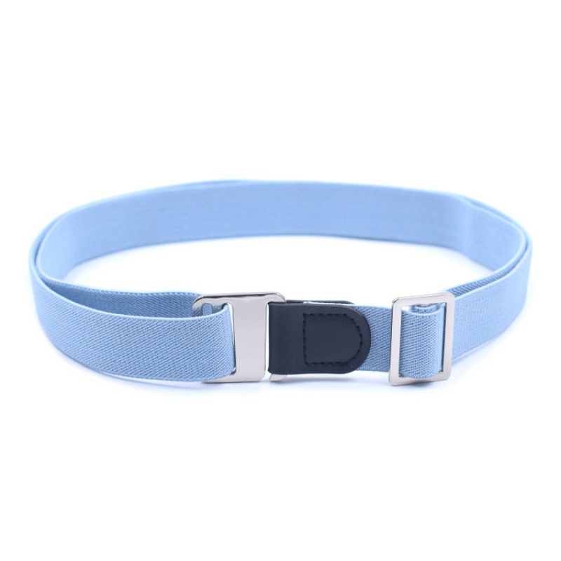 kt 懒人松紧腰带男女牛仔裤皮带隐形无痕免打孔弹力简约裤带可调节 浅