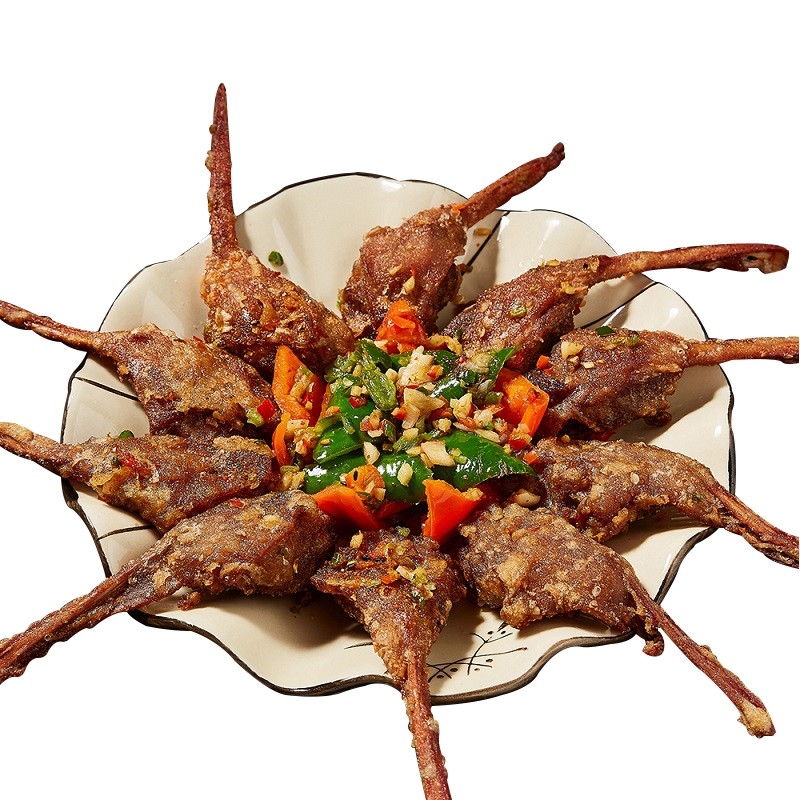 汇兴旺鸭下巴椒盐鸭下巴香辣【10片】饭店大排档速冻腌制半成品