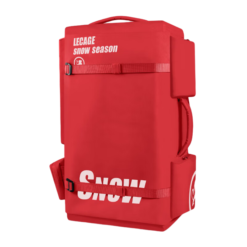 乐凯奇（LECAGE）滑雪包单板双肩滑雪背包大容量干湿分离板包旅行多功能登机雪包 红色（55L） 请联系客服获取精准尺寸参数