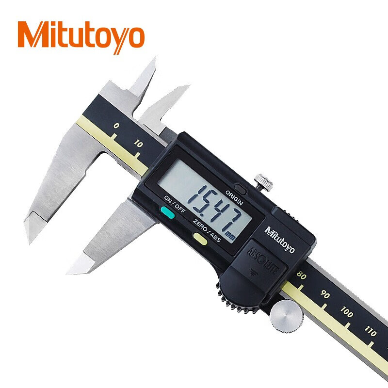 日本Mitutoyo三丰数显卡尺电子游标高精度500-173-30公英制带传输接口送三丰原装电池 500-171-30/0-150mm