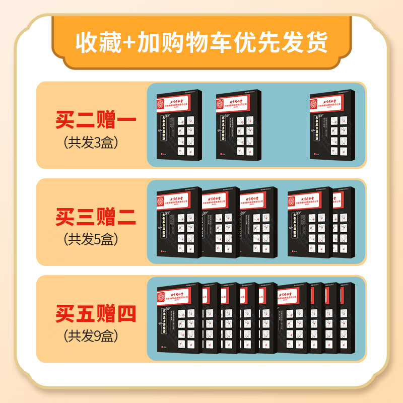 北京同仁堂颈动脉血管斑块堵塞疏通颈血管非药穴位贴辅助治疗颈动脉斑块清理血管堵塞狭窄疏通脑供血不足头晕 买二送一【三盒 周期装】