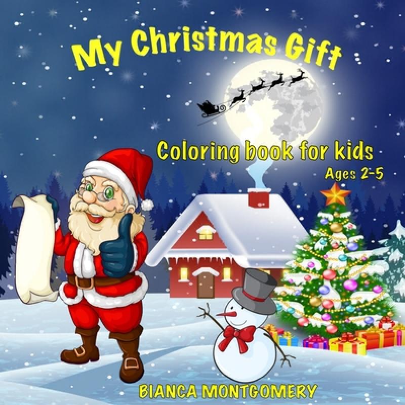 预订 my christmas gift-coloring book for kids age.