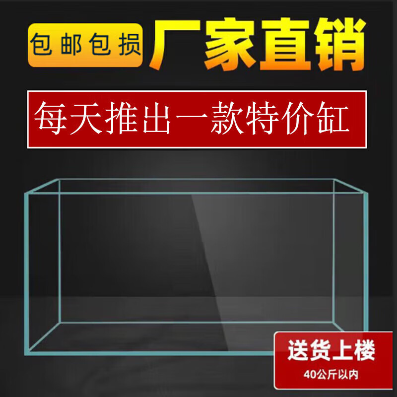 贝拉缘超白鱼缸定制定做金晶玻璃客厅大小型长方形家用水草龟缸生 长