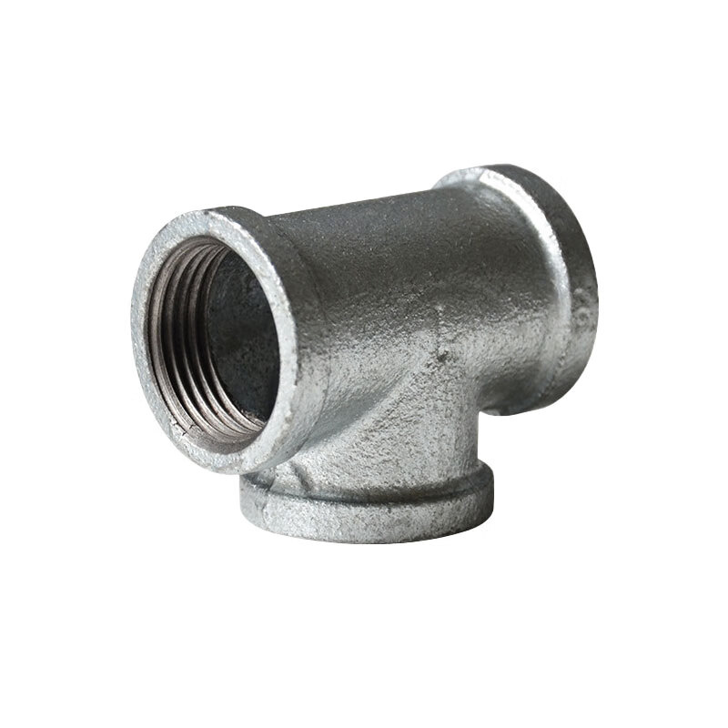 国标加厚消防燃气管道专用内丝三通接头 国标热镀锌三通6分-dn20