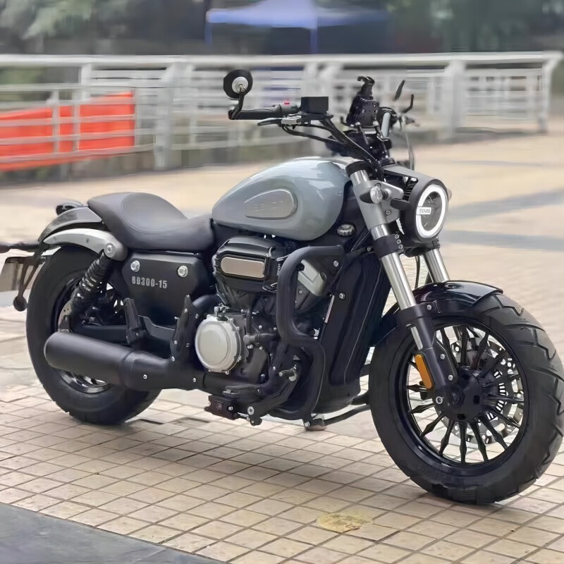 二手奔达金吉拉300灰石300双缸水冷哈雷复古太子巡航摩托车可上牌