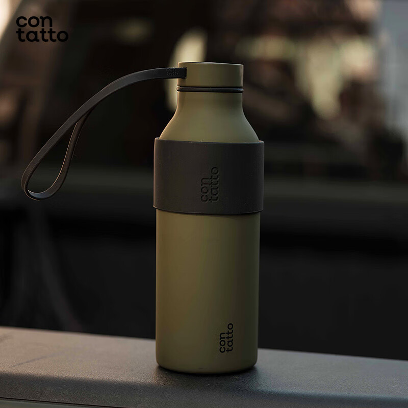 吉姆蓝杰contatto吉姆蓝杰车载运动不锈钢保温杯男士户外杯子男生颜值水杯 探险家500ml可定制