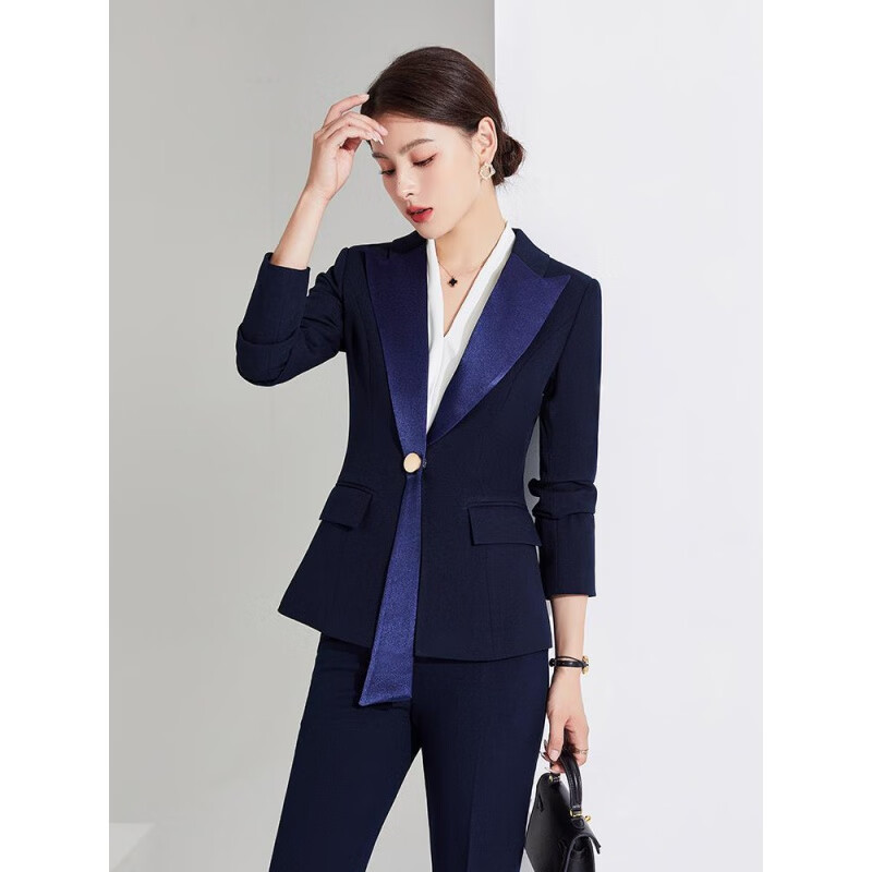 黛维亚(deveia)职业西装套装女气质秋冬职场正装酒店前台美容院接待工