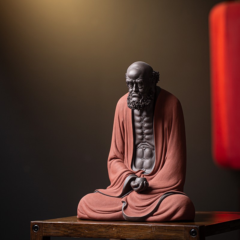 彩砂悟禅达摩(酒红款)