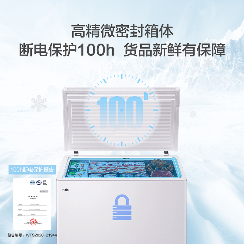 海尔（Haier）251升低霜商用家用冰柜 冷藏冷冻转换节能冷冻柜囤货冰箱冷柜BC/BD-251HD