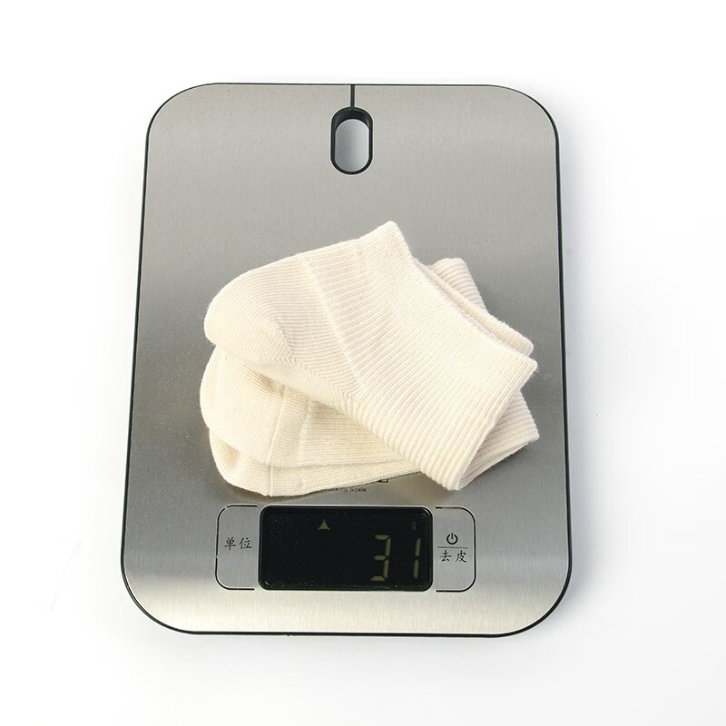 可代尔夏季薄款宽松短袜糖尿病足专用袜中老年睡眠术后脚肿不勒双针棉袜 米白色 1双 XL 大码40-44