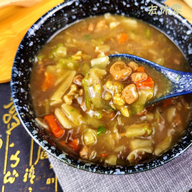 i西安胡辣汤 香辣味陕西西安特产肉丸风味盒装小吃美味回民街早餐 香