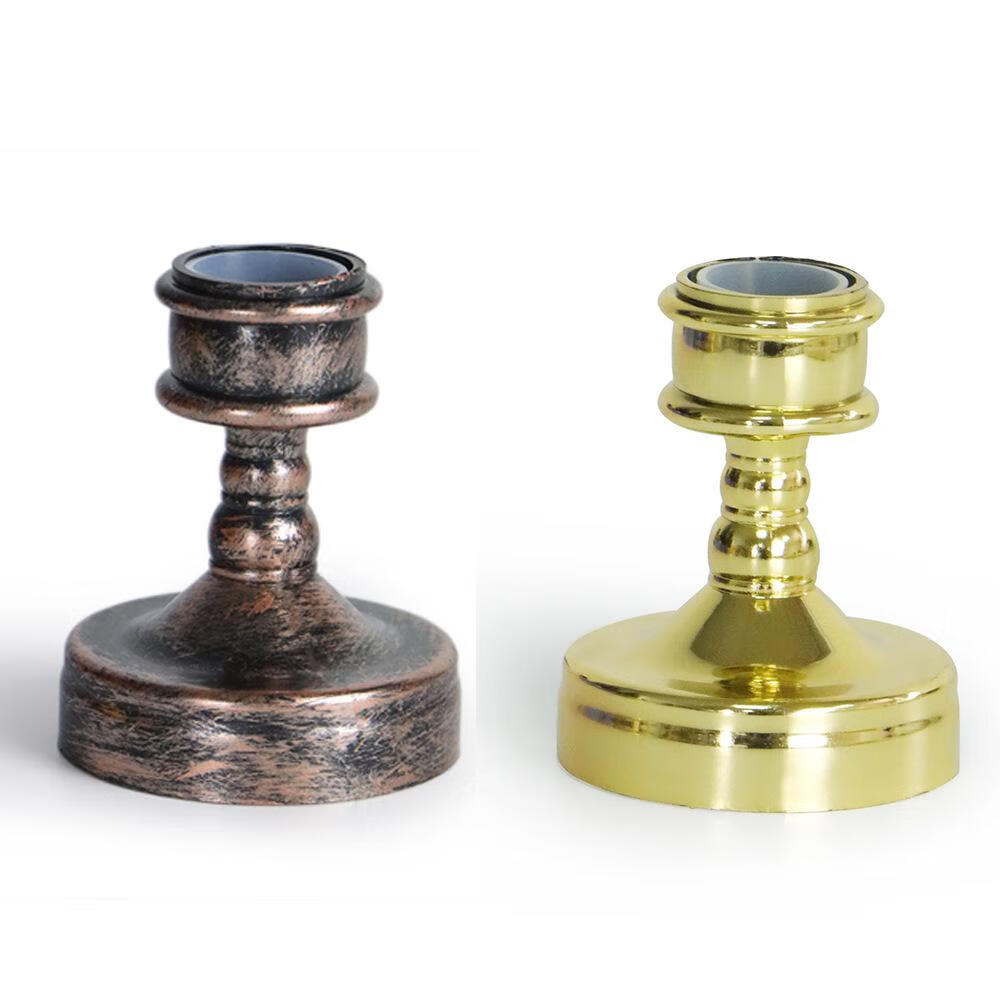 长杆蜡烛配件底座烛台复古欧式电镀烛台餐桌氛围摆件厂家批发 橡胶管