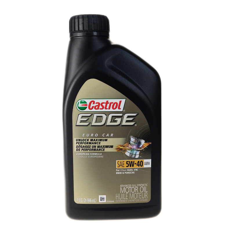 嘉实多(Castrol) 全合成机油 极护钛流体 5W-40 A3/B4 SN 1Qt 美国原装进口 （新老包装随机发货）