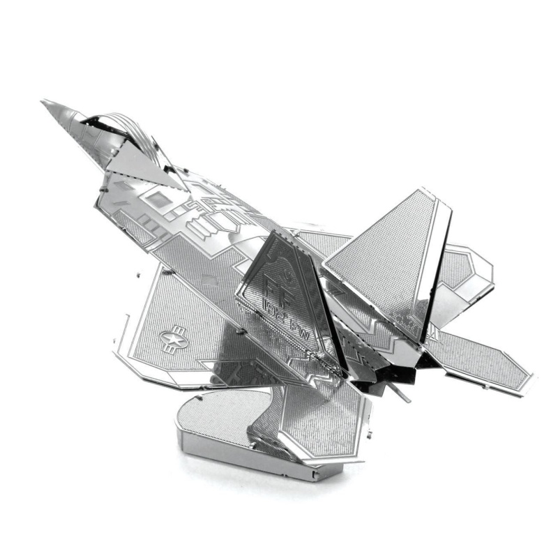 3D金属拼图DIY手工立体拼图拼装玩具玩具创意生日礼物摩天轮 (二星)F22战斗机