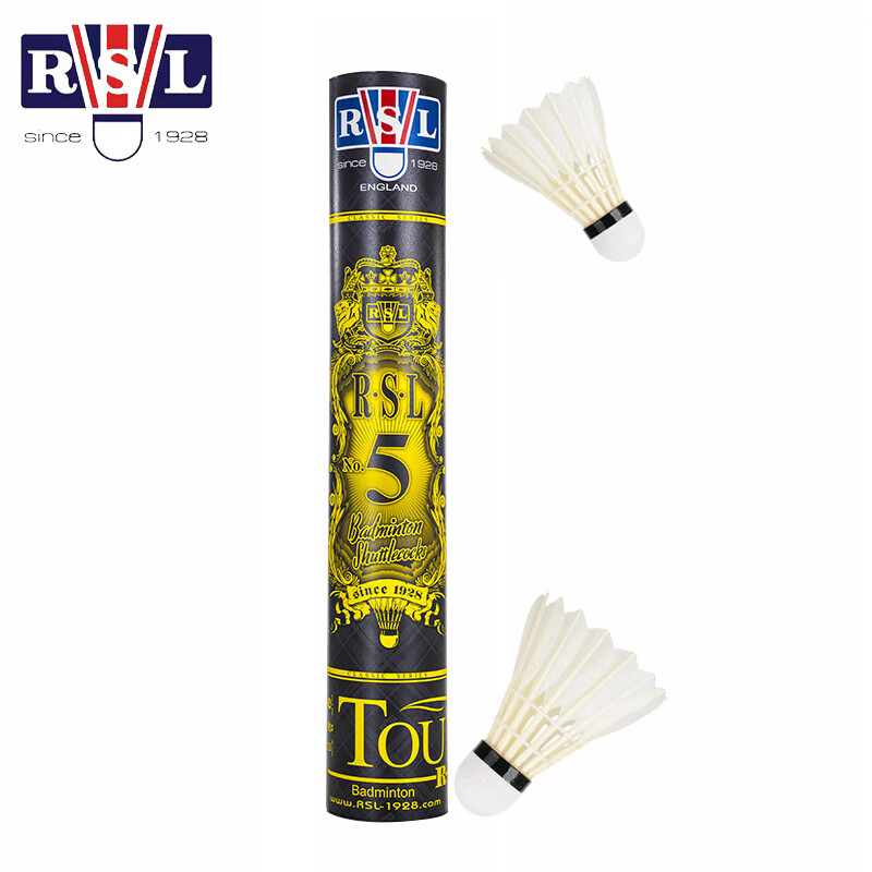 亚狮龙羽毛球12只装耐打稳定训练比赛专业用球 RSL5 77速 1筒