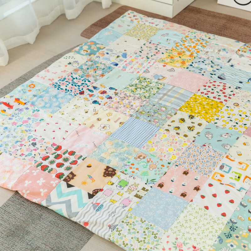 碎布料布头 全棉纯棉新生儿百家被布料卡通小花碎布头布艺新手拼l 10*