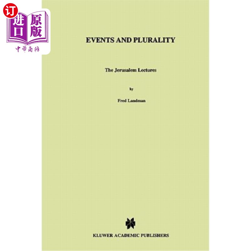海外直订events and plurality: the jerusalem lectures 事件与多元