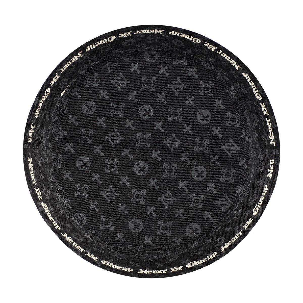 sunhero个性潮牌原创渔夫帽印花款字母边绣帽檐刺绣渔夫帽盆帽明星款街头 字母边绣渔夫帽 XL （59-61cm）[仅适大头男]