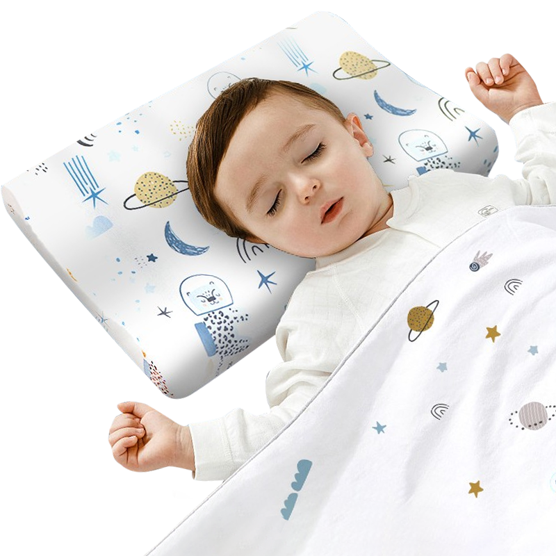 gb 好孩子 星际传说系列 BQD19Z371 婴儿乳胶枕 蓝色 40*25*2cm