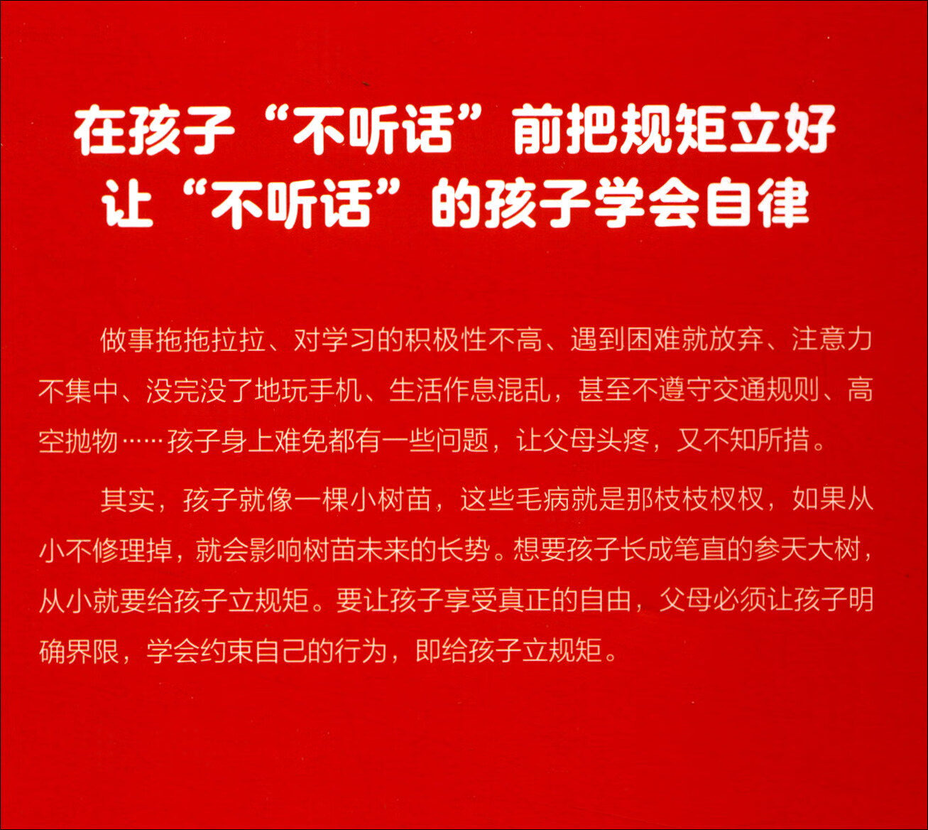 这样给孩子定规矩：让孩子不抵触的魔性方法详情图