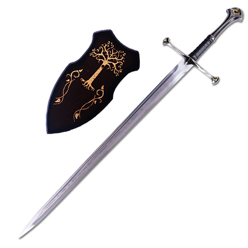 miflame双手剑一体骑士剑影视剑魔戒指环王纳西尔圣剑经文版阿拉贡