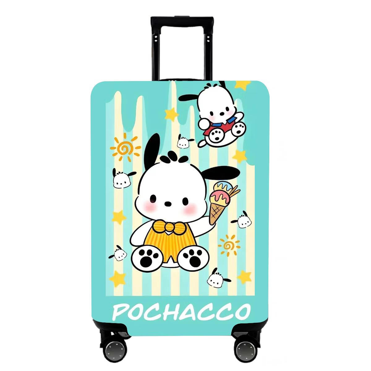 KSHK彈力拉桿箱套行李箱旅行箱罩適用日默瓦保護(hù)套202426吋加厚耐磨 冰淇淋帕恰狗S(18-20寸加厚耐磨